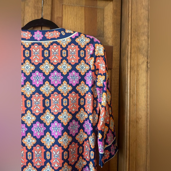 Gretchen Scott Design Women’s Sz S Orange, Pink, & Blue Retro/Mod Inspired Dress - Picture 16 of 16